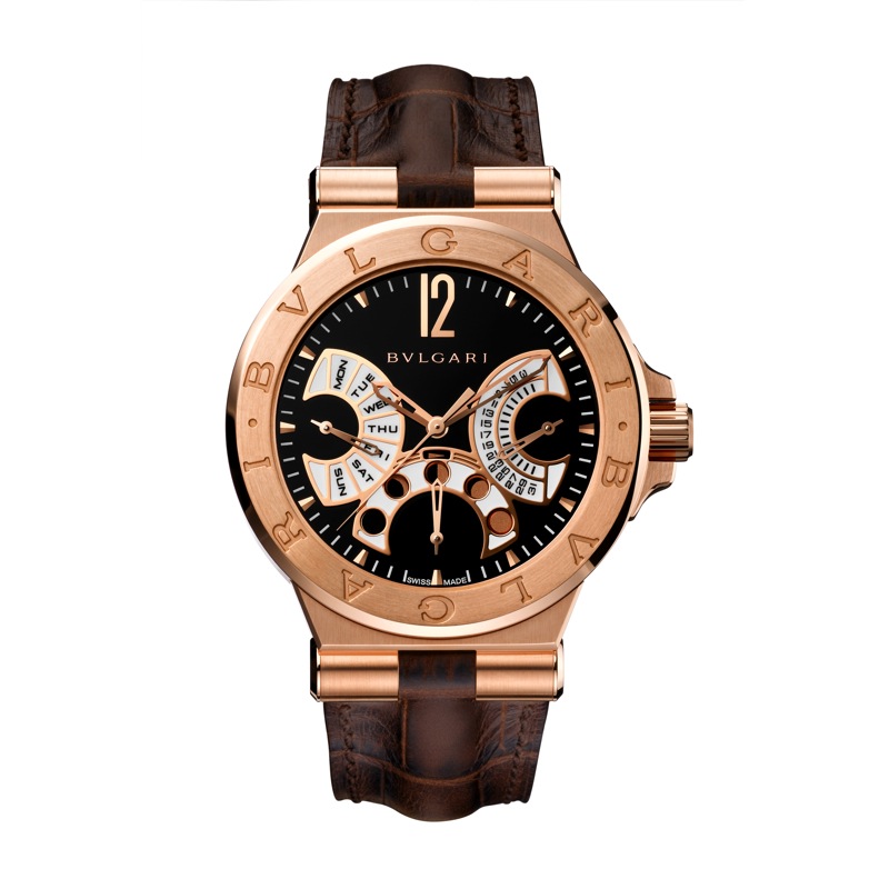 Bvlgari Automatic Masterpiece 26mm Ruby Gold and Leather Watch