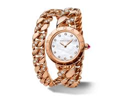 Bvlgari 102038 Pink Gold Automatic Chronograph Watch - Elegant Timepiece