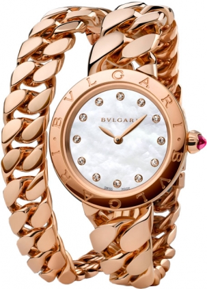 Bvlgari Octo Finissimo Quartz Clone with White Gold Bezel and Silver Dial Watch