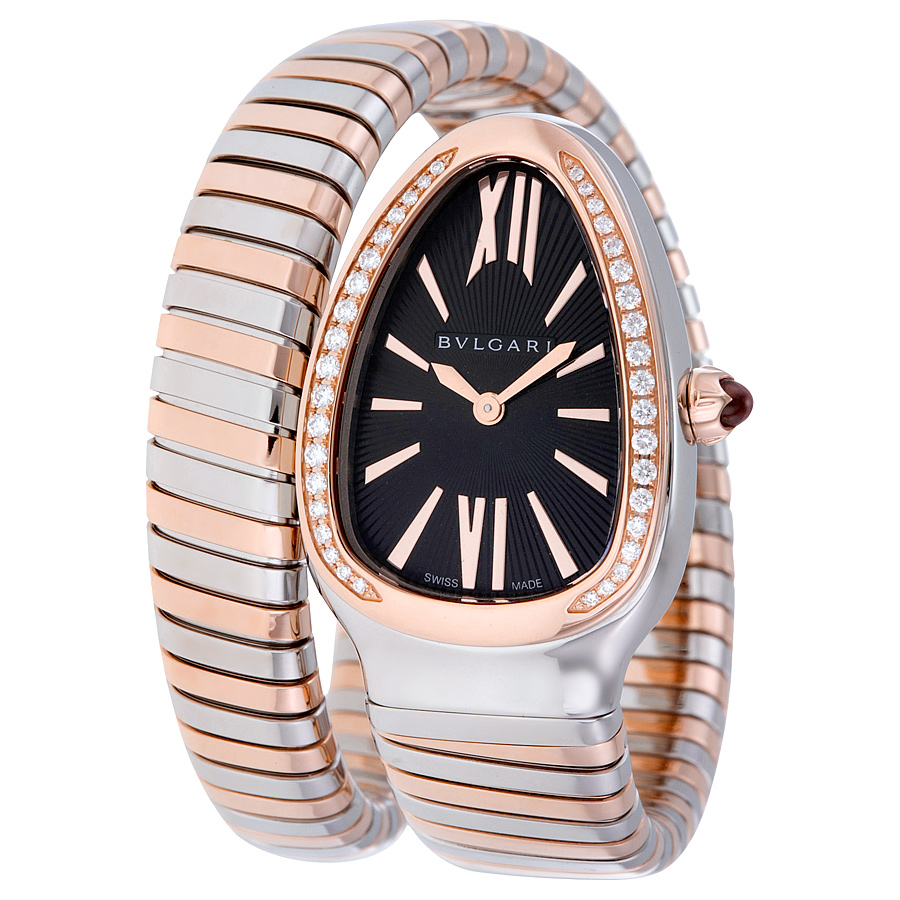 Bvlgari 102098 Opaline Black Dial Reps with Guilloché Sunray - Swiss Automatic Watch