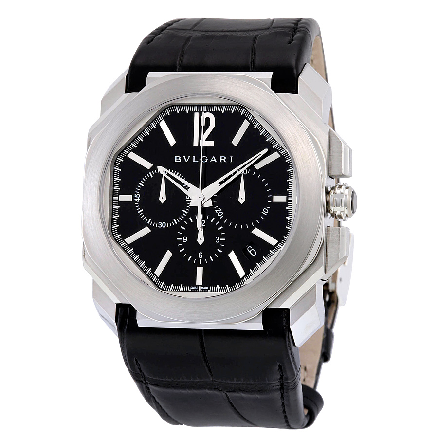 Bvlgari 102103 Swiss Clone Automatic Black Face 42mm Luxury Watch