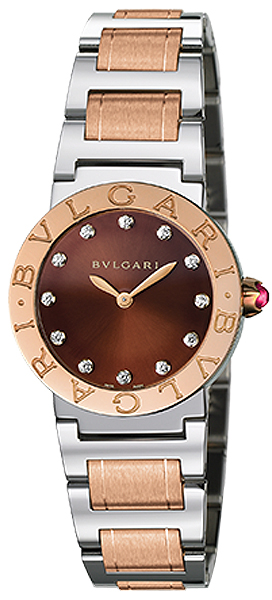 Bvlgari Bv102155 Chronograph Imitation Watch - Stainless Steel Bezel, Black Dial, 42mm