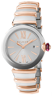 Bvlgari Swiss Automatic Steel Watch - Silver Dial & Date Display