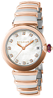 Bvlgari 102198 Swiss Clone Automatic 18K Gold Chronograph Watch