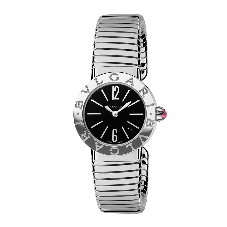 Bvlgari Homage 102223 Automatic Black Dial Stainless Steel Chronograph Watch