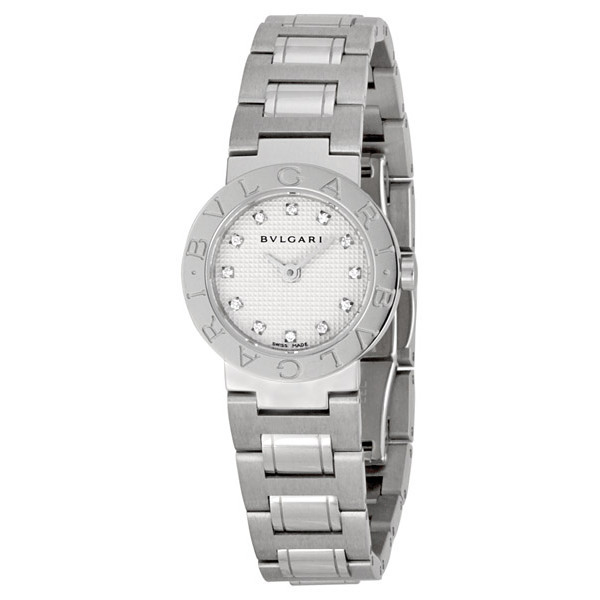 Bvlgari BB23 Ladies Gold Stainless Steel Automatic Diamond Accented Watch