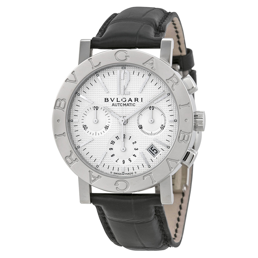 Bvlgari BB38WSLDCHN Swiss Clone Automatic Chronograph Jet Black Watch