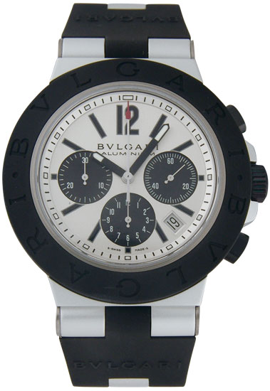 Bvlgari Diagono Aluminum Automatic Chronograph Watch - Sleek Sporty Timepiece