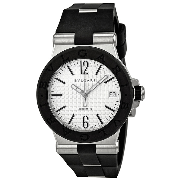 Bvlgari Diagono DG35C6SVD Imitation Automatic Chronograph Watch - Sleek Steel Bezel & Black Face