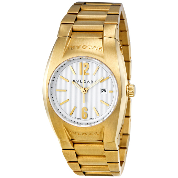 Bvlgari Ergon Automatic Ladies Watch - 28mm Gold-Plated Case, Mother of Pearl Dial