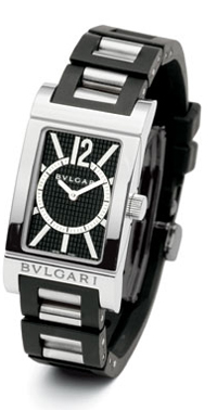 Bvlgari Rettangolo RT39BRSV Clone Automatic Silver Case Blue Face 30m Water Resistant Men's Watch