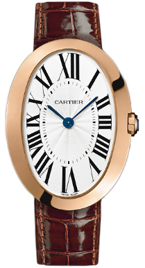 Cartier Baignoire 18kt Rose Gold Automatic 30mm Dazzling Pink Dial Watch