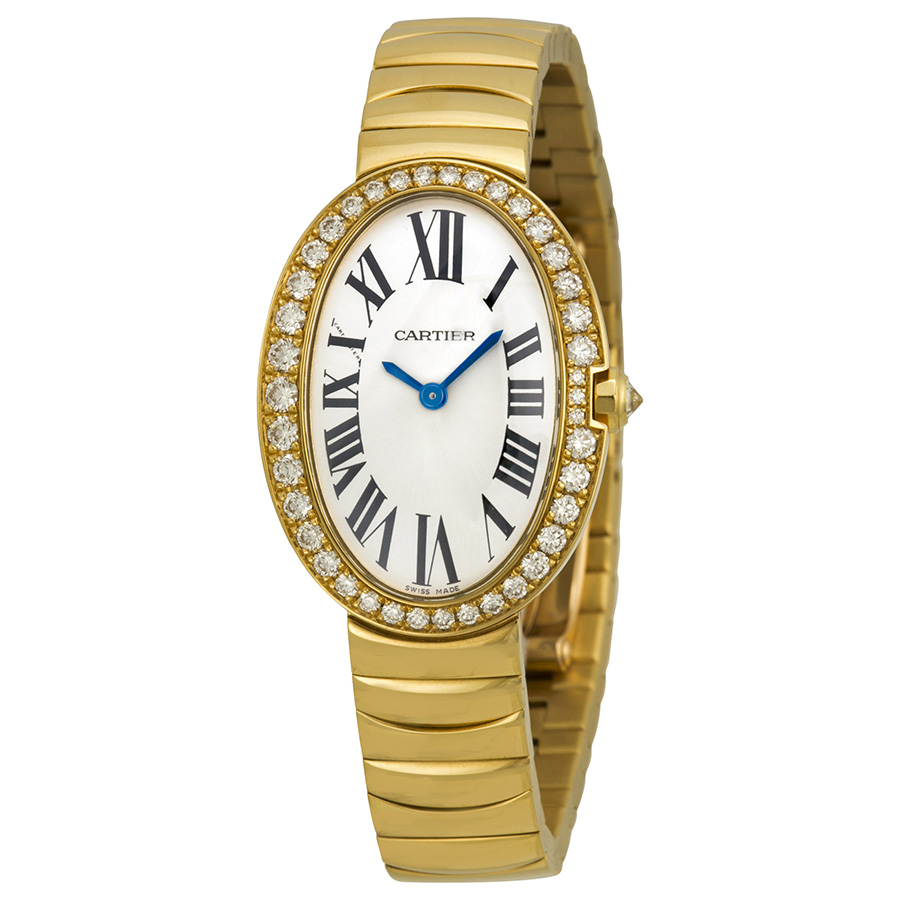 Cartier Baignoire WB520019 Classic Swiss Quartz Ladies Watch - Elegant Diamond Set Face