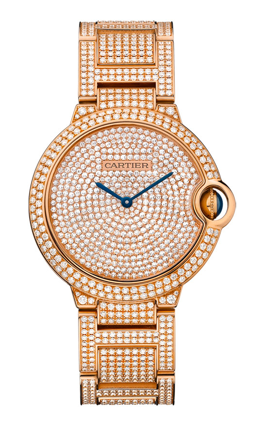 Cartier Ballon Bleu HPI00489 Clone Diamond Pave Automatic Watch - Sophisticated Style