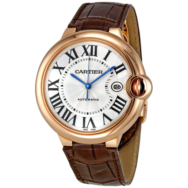 Cartier Ballon Bleu Imitation 41mm Rose Gold Automatic Diamond Accented Watch