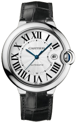 Cartier Ballon Bleu Swiss Automatic Steel Chronograph Watch - Dazzling Blue Face
