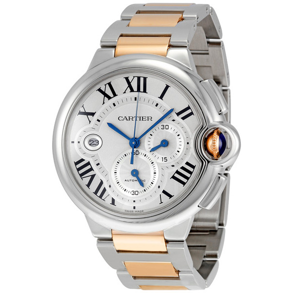 Cartier Ballon Bleu Clone Silvered Flinque Sunray Dial Automatic Ladies Watch