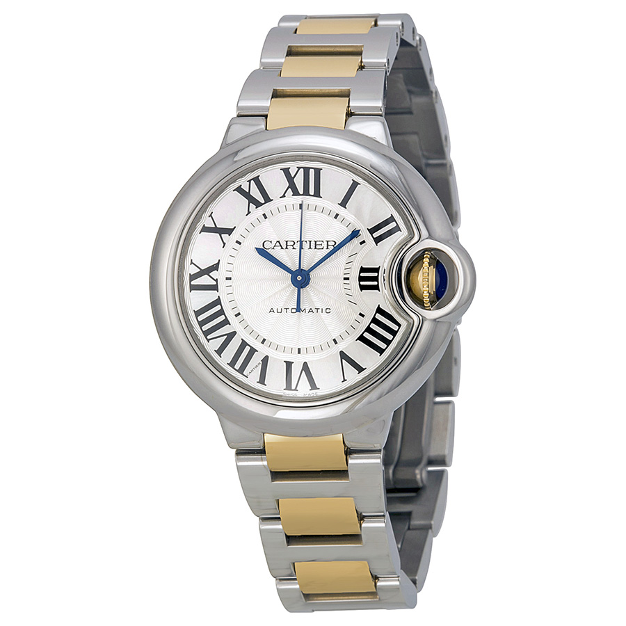 Cartier Ballon Bleu Imitation 18K Gold White Dial Automatic Lady's Watch