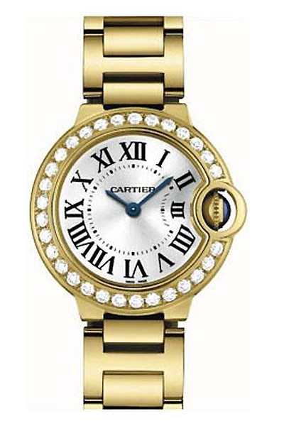 Cartier Ballon Bleu Imitation Stainless Steel Automatic White Face Ladies Watch