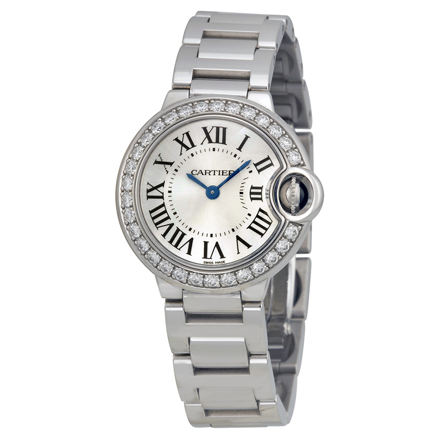 Cartier Ballon Bleu Swiss Imitation Automatic Steel Blue Dial Watch