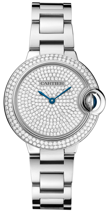 Cartier Ballon Bleu Diamond-Encrusted Automatic 42mm Luxury Watch