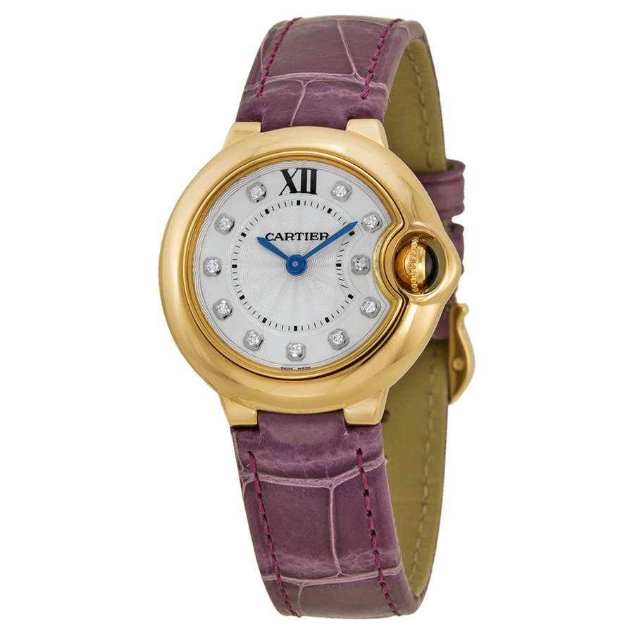 Cartier Ballon Bleu Clone 41mm Rose Gold Manual Wind Watch with Mother of Pearl Face