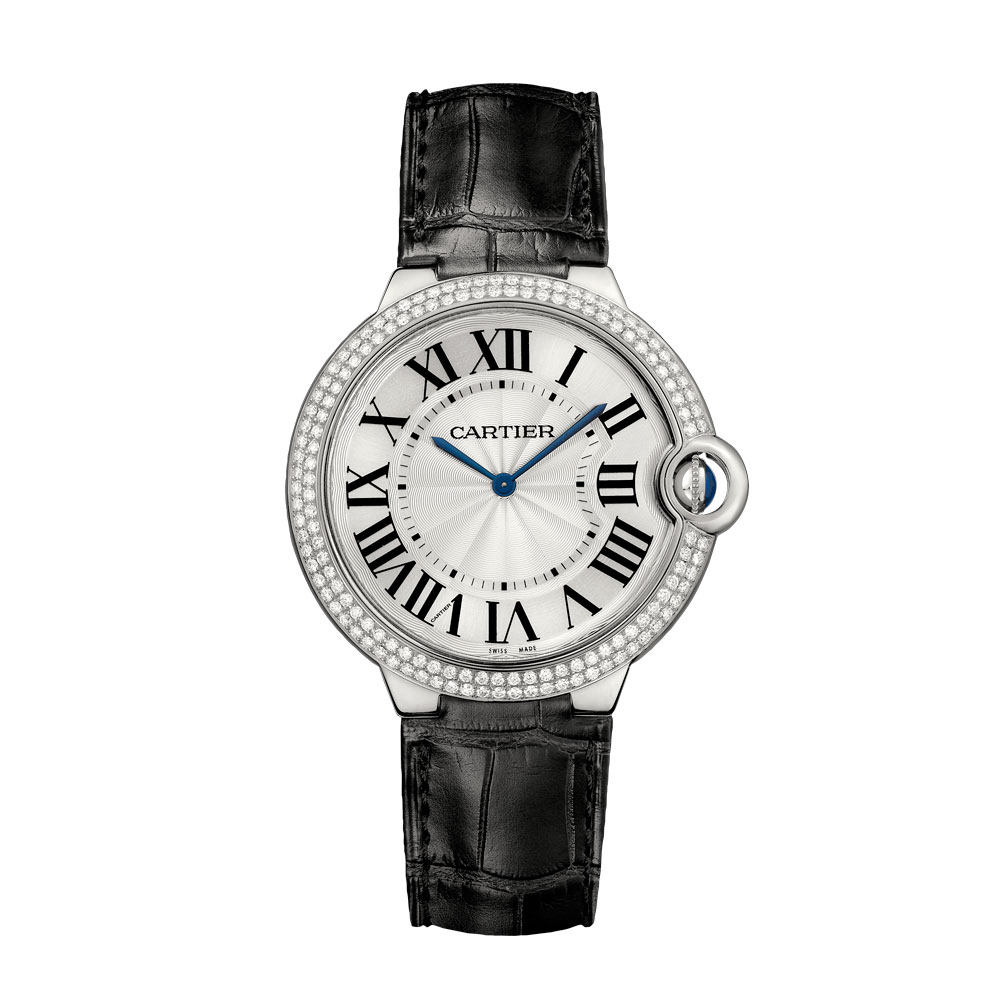 Cartier Ballon Bleu Clone Automatic Steel Blue Face Mens Watch