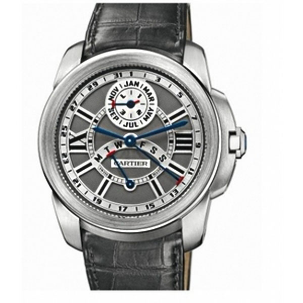 Cartier Calibre W7100030 Grey Guilloche自动机械腕表