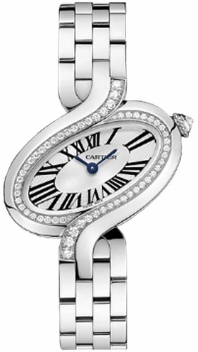 Cartier Delices Clone Swiss Movement Diamond Accented Ladies Watch