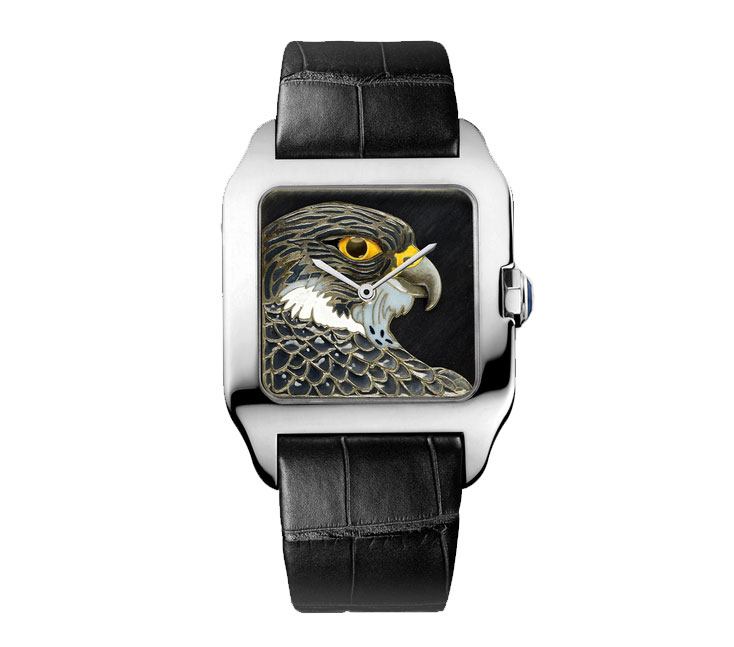 Cartier HPI00617 Men's Imitation Watch: Swiss Clone, Black Dial, Stainless Steel, 42mm