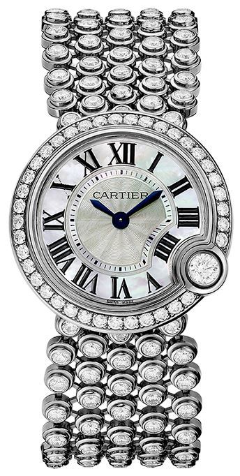 Cartier HPI00757 Imitation Ladies Watch - Elegant Gold-Plated Case, White Dial, Quartz Movement