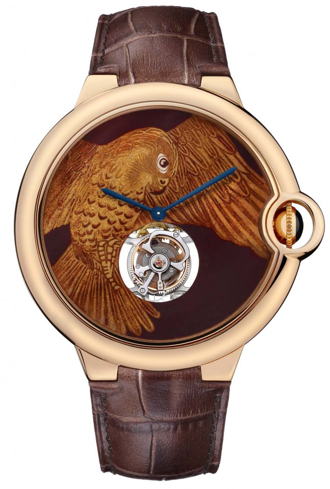 Cartier Falcon Motif Mother of Pearl Dial Automatic Watch - Timeless Elegance