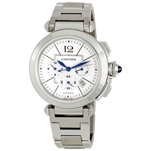 Cartier Pasha Diver Steel Case Automatic Black Dial Water-Resistant Watch