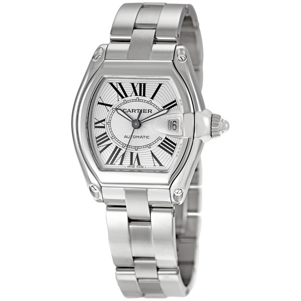 Cartier Roadster W62025V3 Swiss Imitation Gold-Plated Automatic Ladies Watch