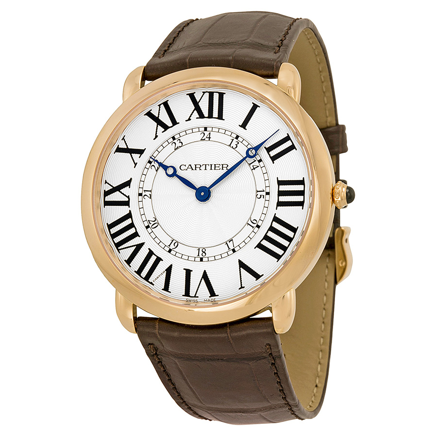 Cartier Ronde Louis Cartier Silvered Dial Automatic Classic Luxury Watch