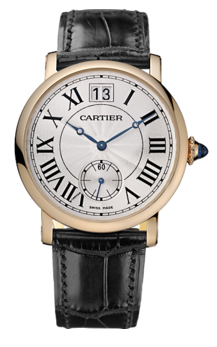Cartier Rotonde 18kt Rose Gold自动机械优雅女士表