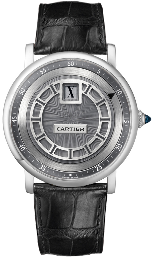Cartier Rotonde Men's Chronograph Black Dial 41mm Automatic Replica Watch