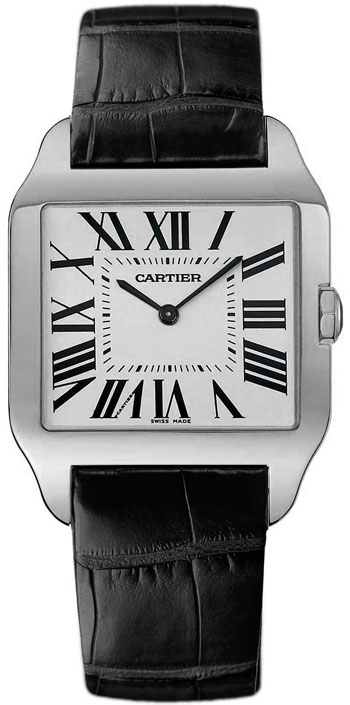 Cartier Santos de Cartier Classic Wind Automatic Watch - Iconic Steel Case