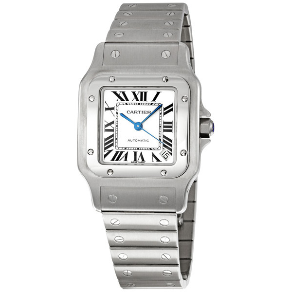 Cartier Santos de Cartier W20098D6 Stainless Steel Automatic Silver Dial Men's Watch