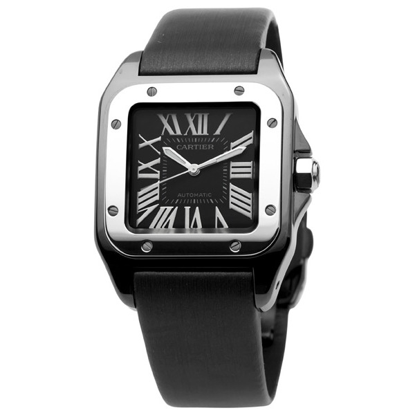 Cartier Santos Diver Replica 42mm Jet Black Face Automatic 30m Water-Resistant Watch