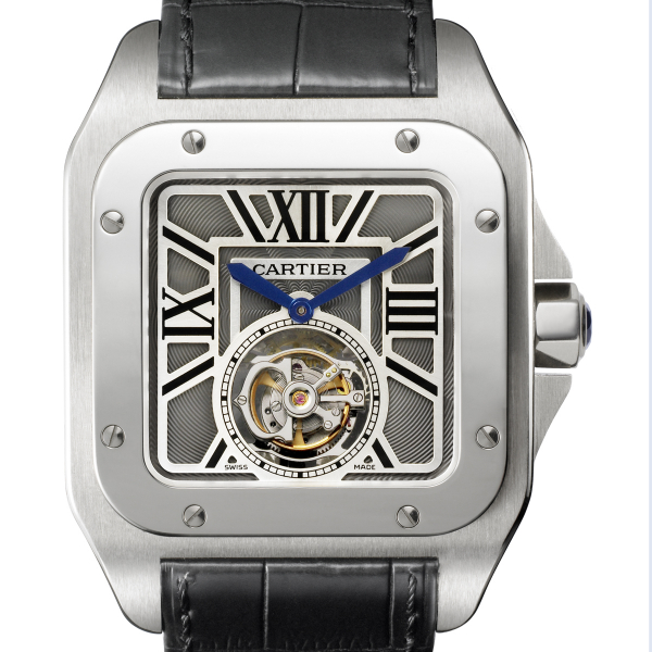 Cartier Santos De Cartier W2020017 Handwind Timepiece - Stainless Steel Case, Silver Dial, 36mm