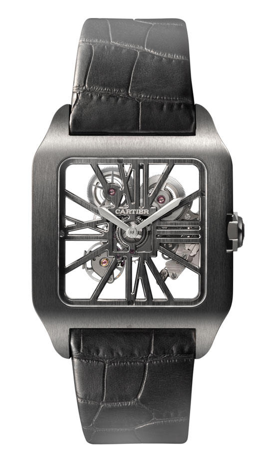 Cartier Santos Men's Watch: W2020052 Imitation Gold & Silver Dial Automatic 36mm