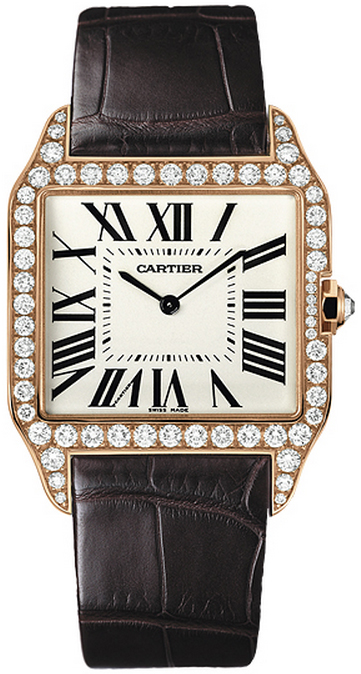 Cartier Santos de Cartier WH100751 Swiss Clone Automatic Gold Tone Watch