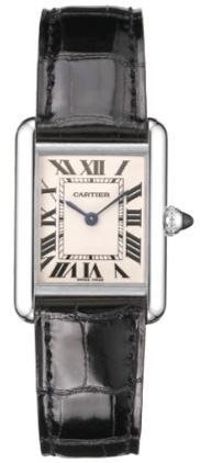 Cartier Tank W1540956 Men's Classic Gold Automatic Sapphire Crystal Watch
