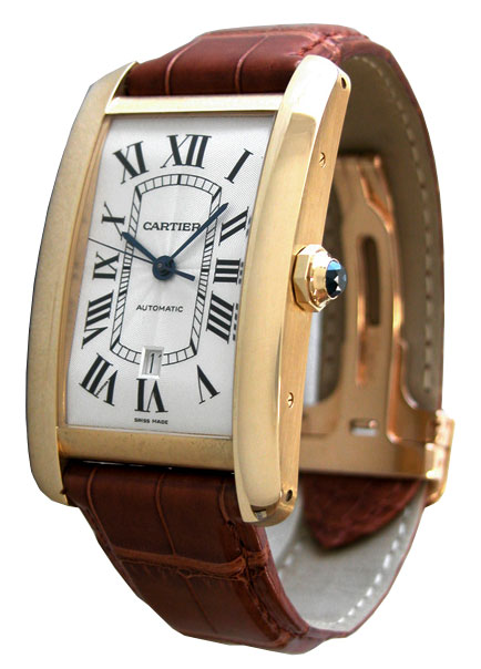 Cartier Tank W2609756 18K Gold Classic Elegance Quartz Watch