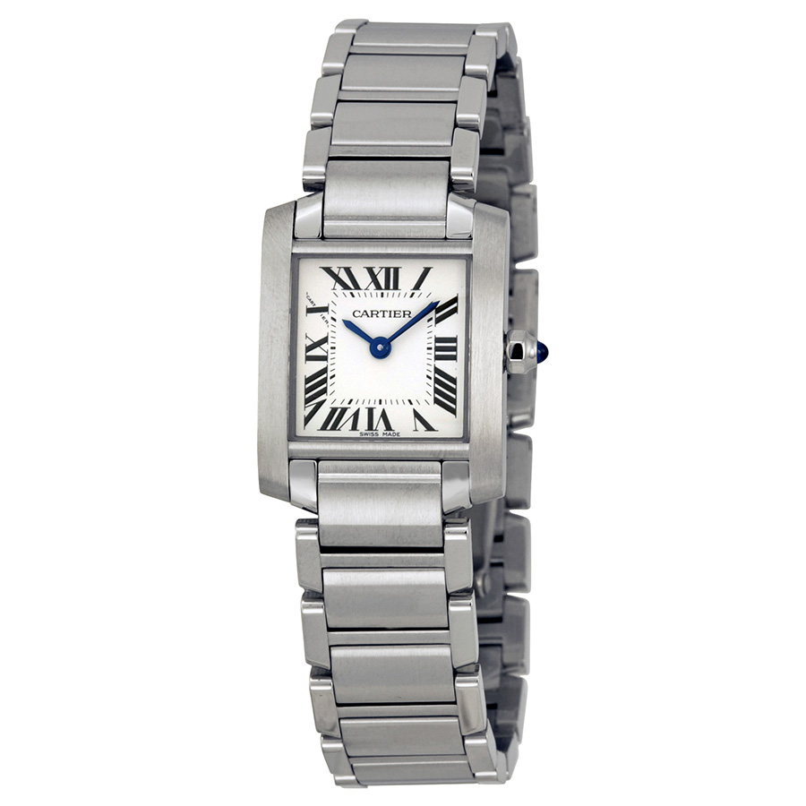 Cartier Tank W51008Q3 Lady's Elegant Quartz Gold-Plated Watch