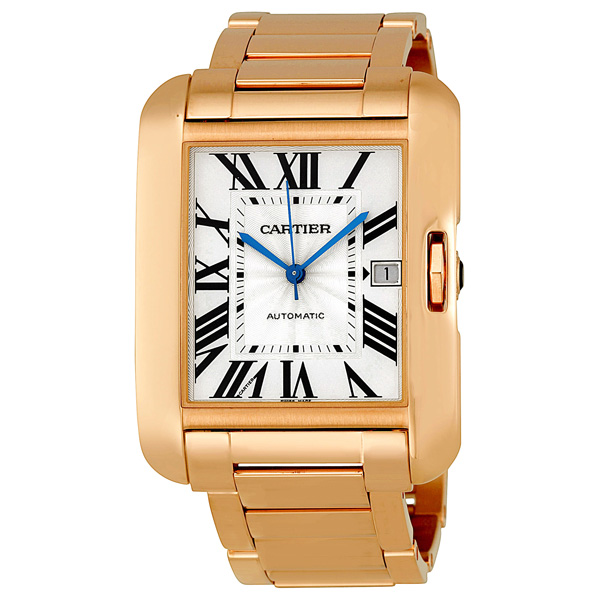 Cartier Tank W5310002 18k Rose Gold Classic Automatic Watch
