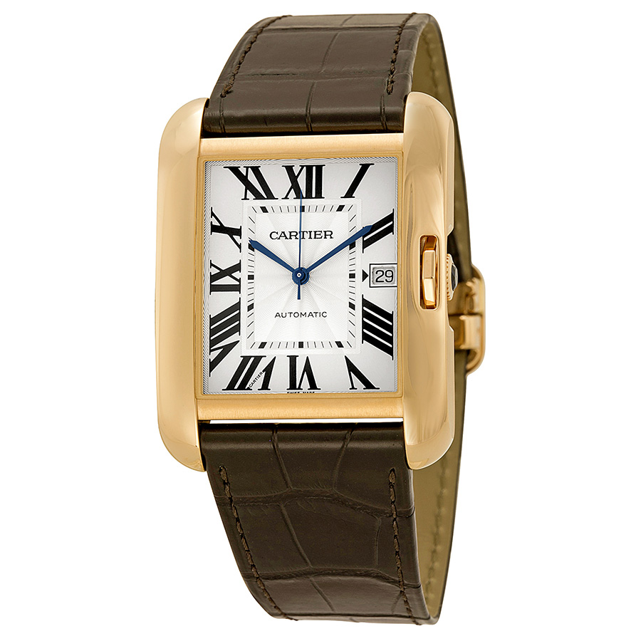 Cartier Tank W5310004 18K Rose Gold Automatic Timepiece with Chic Dial