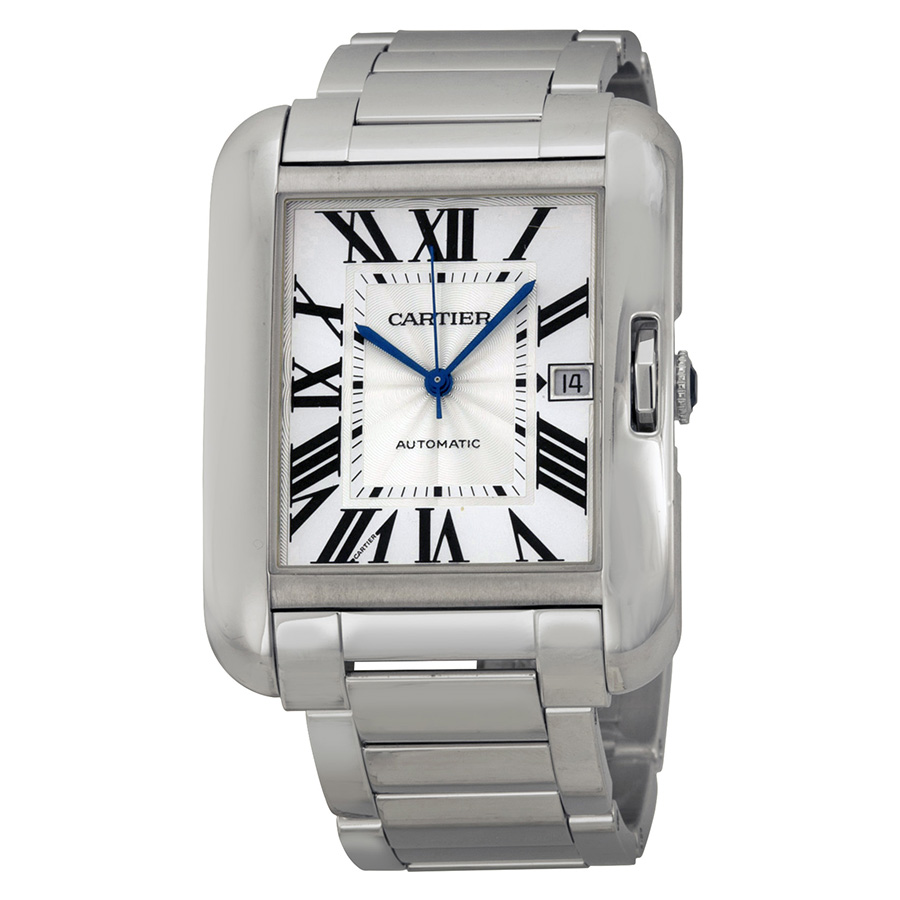 Cartier Tank W5310025 Elegance 18K White Gold Automatic Watch