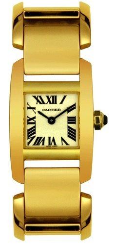 Cartier Tank W650067H 18k Gold Classic Charm Chronograph Watch